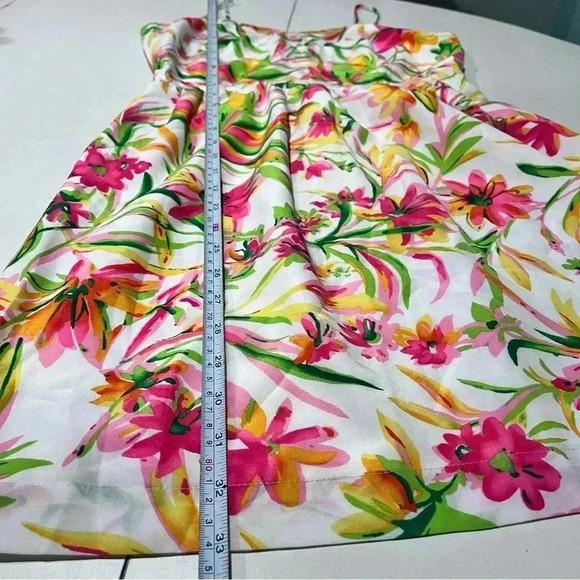 J.Crew Floral dress v neck strap mini‎ womens size 4 lined - Picture 4 of 5